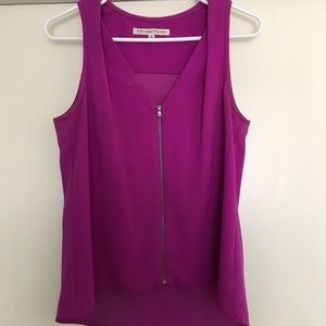 Trina Turk banning top magenta
